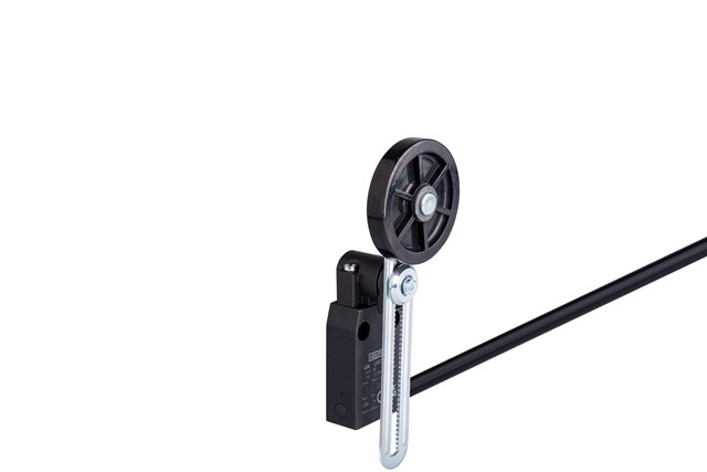 L66 Plastic Body 50 mm Rubber Adjustable Roller Arm Snap Action 1NO+1NC Limit Switch